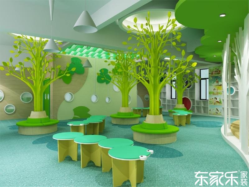 要想幼兒園裝修的像童話王國，長沙裝修公司提醒色彩這樣搭配就對(duì)了！